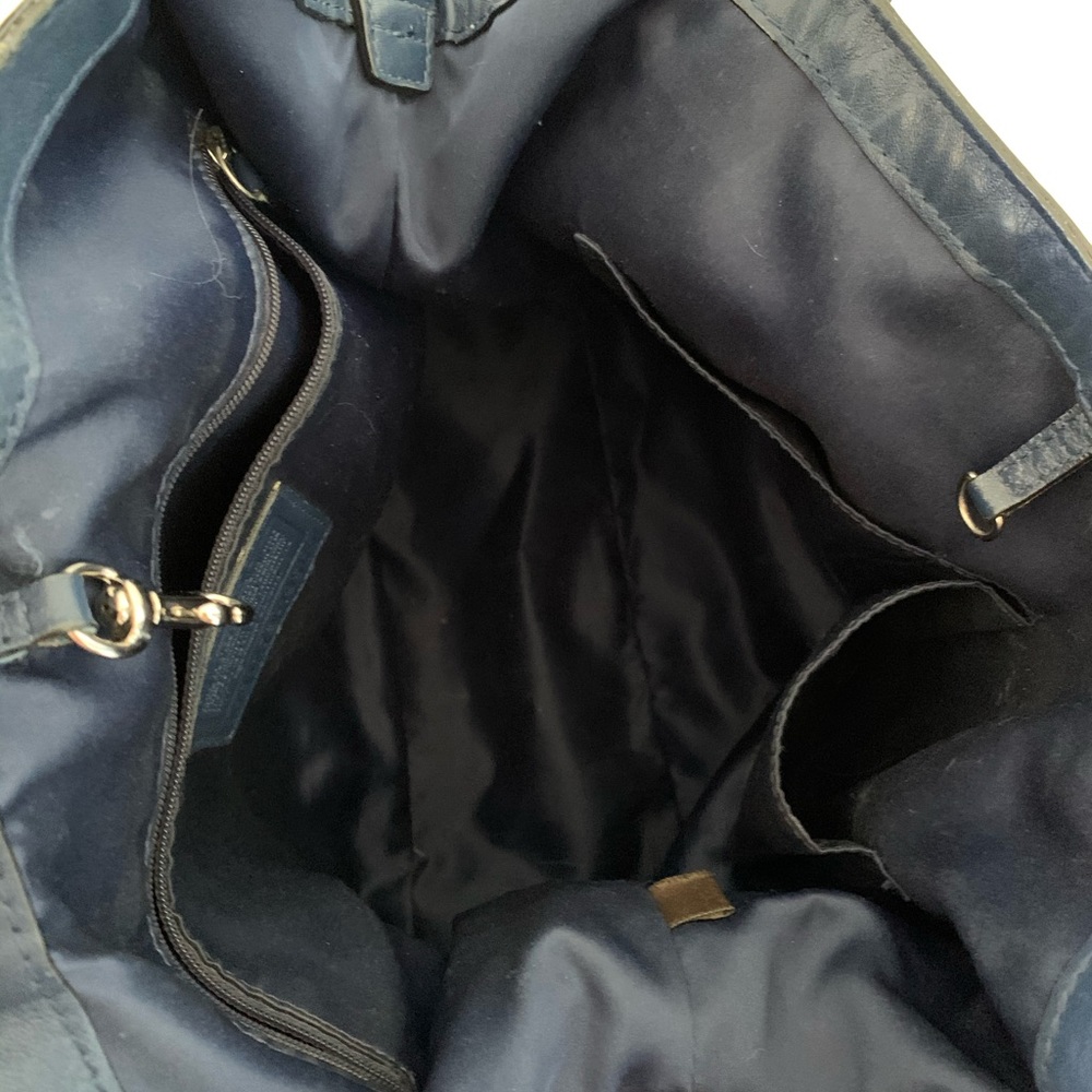 coach purse navy blue